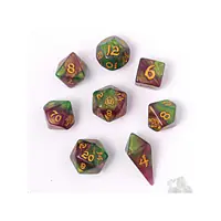 8 Piece RPG Dice Set: Wyvern Venom - Master