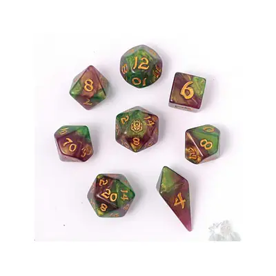 8 Piece RPG Dice Set: Wyvern Venom primary image