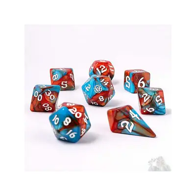8 Piece RPG Dice Set: Bard's Cloak primary image