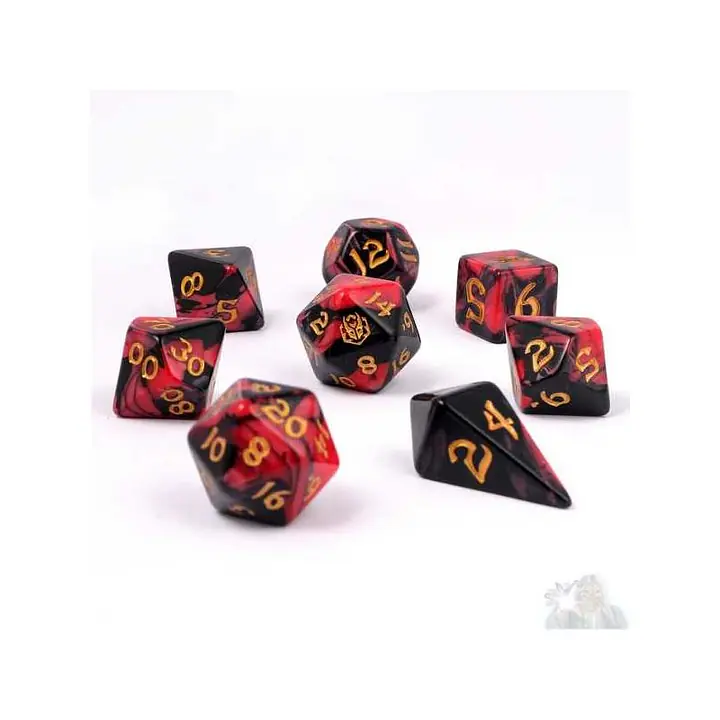 8 Piece RPG Dice Set: Blood Pact - Master