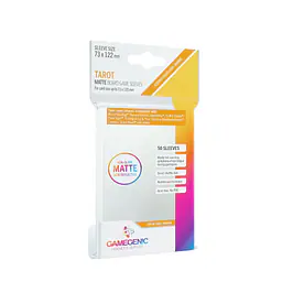 GAMEGENIC - MATTE TAROT SLEEVES CLEAR - (73 X 122MM) - 50X - Master