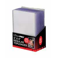 ULTRA PRO - 3" X 4" SUPER CLEAR REGULAR TOPLOADERS (25 X SLEEVE) - Master