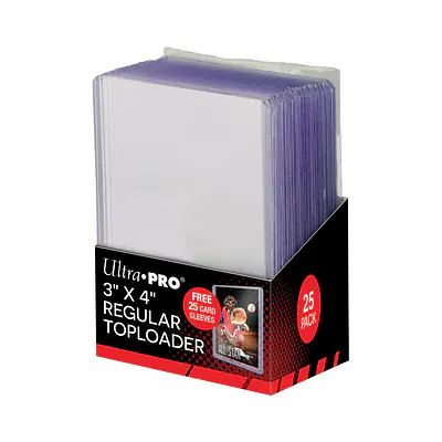 ULTRA PRO - 3" X 4" SUPER CLEAR REGULAR TOPLOADERS (25 X SLEEVE) primary image