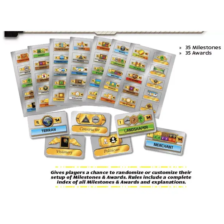 Terraforming Mars: Milestones & Awards - Master