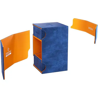 GAMEGENIC - WATCHTOWER 100+ XL CONVERTIBLE DECK BOX - BLUE/ORANGE secondary image