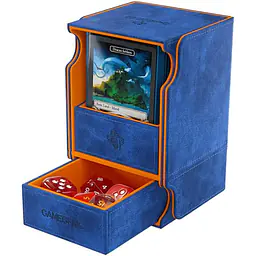 GAMEGENIC - WATCHTOWER 100+ XL CONVERTIBLE DECK BOX - BLUE/ORANGE - Master