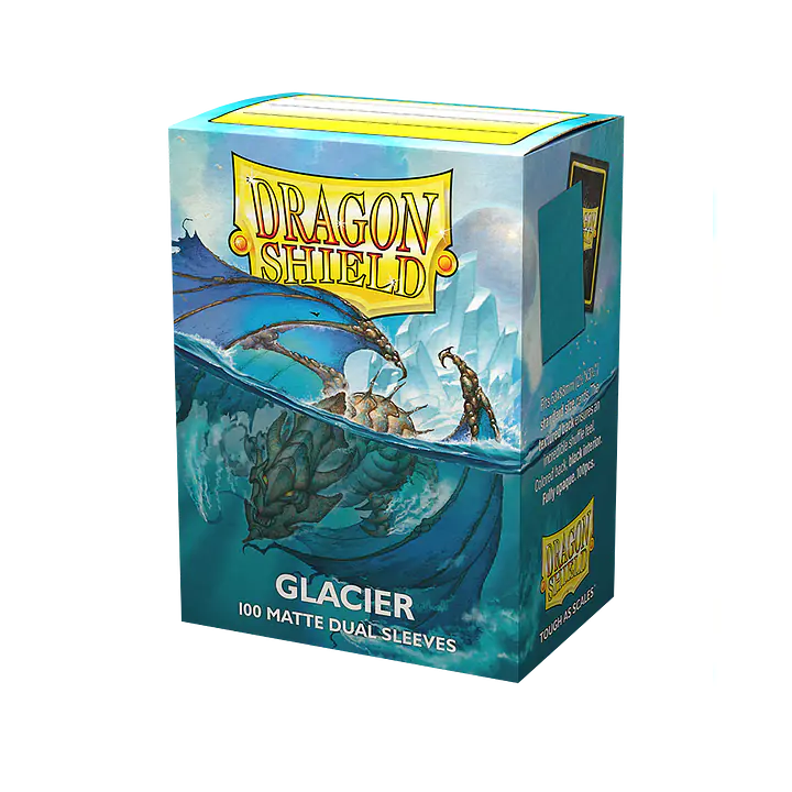 DRAGON SHIELD DUAL MATTE SLEEVES - GLACIER (100X) - Master