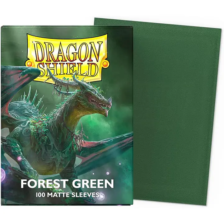 DRAGON SHIELD STANDARD SLEEVES – FOREST GREEN MATTE (100X) - Master