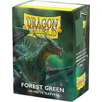 DRAGON SHIELD STANDARD SLEEVES – FOREST GREEN MATTE (100X) - Master
