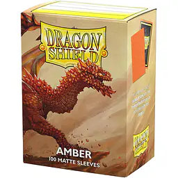 DRAGON SHIELD STANDARD SLEEVES – AMBER MATTE (100X) - Master
