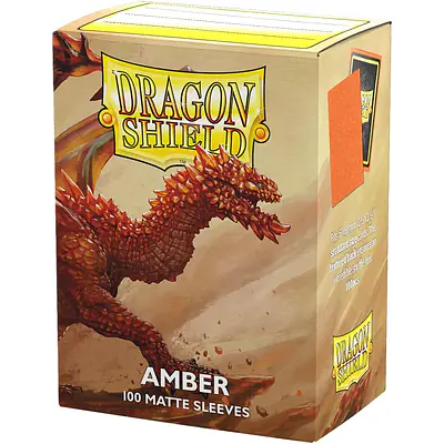 DRAGON SHIELD STANDARD SLEEVES – AMBER MATTE (100X) primary image
