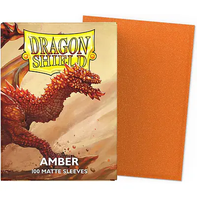 DRAGON SHIELD STANDARD SLEEVES – AMBER MATTE (100X) secondary image