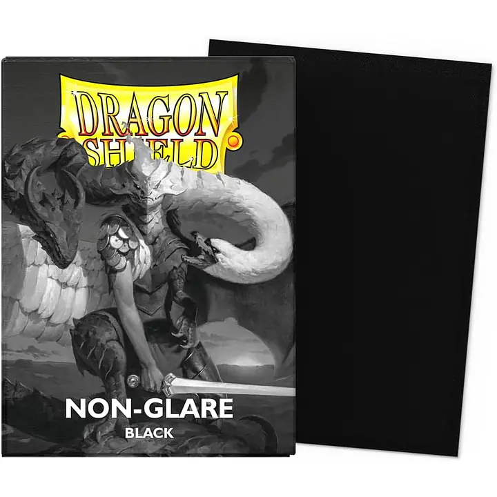 DRAGON SHIELD STANDARD NON-GLARE SLEEVES – BLACK (100X) - Master