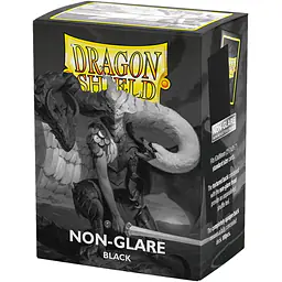 DRAGON SHIELD STANDARD NON-GLARE SLEEVES – BLACK (100X) - Master