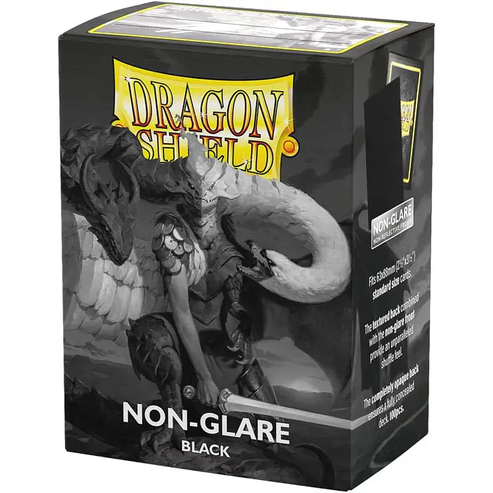 DRAGON SHIELD STANDARD NON-GLARE SLEEVES – BLACK (100X) - Master