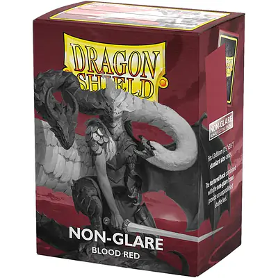 DRAGON SHIELD STANDARD NON-GLARE SLEEVES – BLOOD RED (100X) primary image