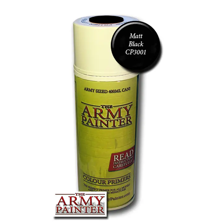 ARMY PAINTER - BASE PRIMER - MATT BLACK SPRAY (400ML) - Master