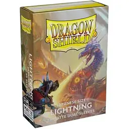 DRAGON SHIELD DUAL MATTE SLEEVES - LIGHTNING (60X) - JAPANESE SIZE - Master