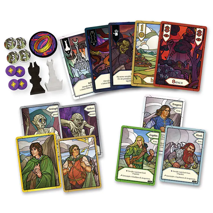The Lord of the Rings: The Two Towers – Trick-Taking Game - Stolpa: kooperativna igra jemanja štihov – Slovenska izdaja - Master