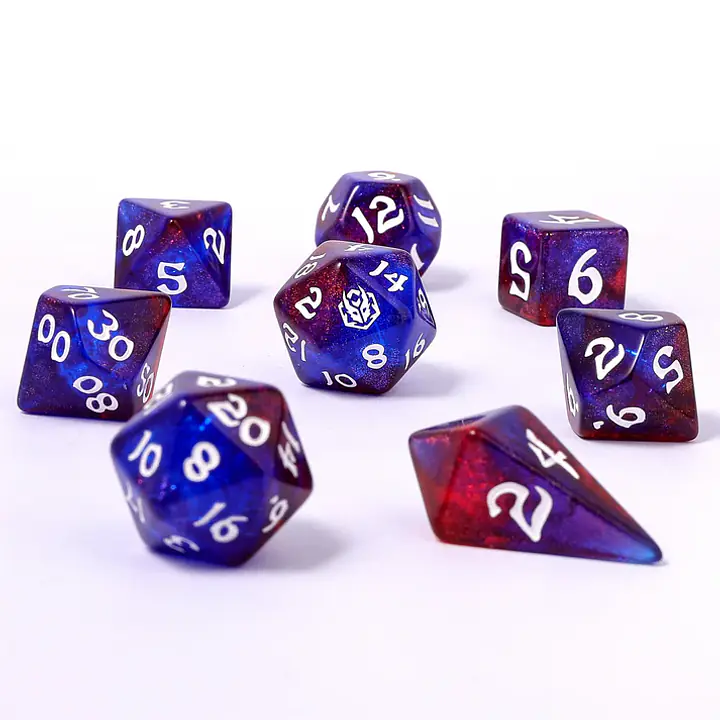 8 Piece RPG Dice Set: Arcane Nexus - Master