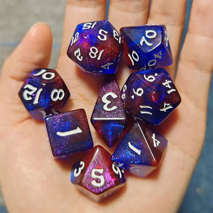 8 Piece RPG Dice Set: Arcane Nexus - Master