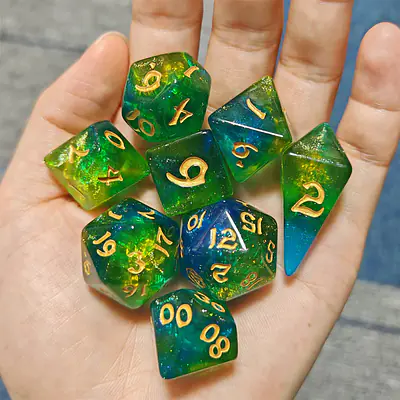 8 Piece RPG Dice Set: Eye of Newt secondary image