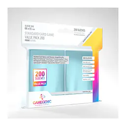 GAMEGENIC - STANDARD SLEEVES - (66 X 91MM) - VALUE PACK - 200 X SLEEVES - Master