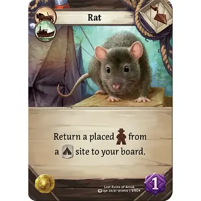 Lost Ruins of Arnak: Rat Promo Card primary image