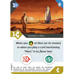 SETI: Search for Extraterrestrial Intelligence – Gateway to Mars Promo Card - Master