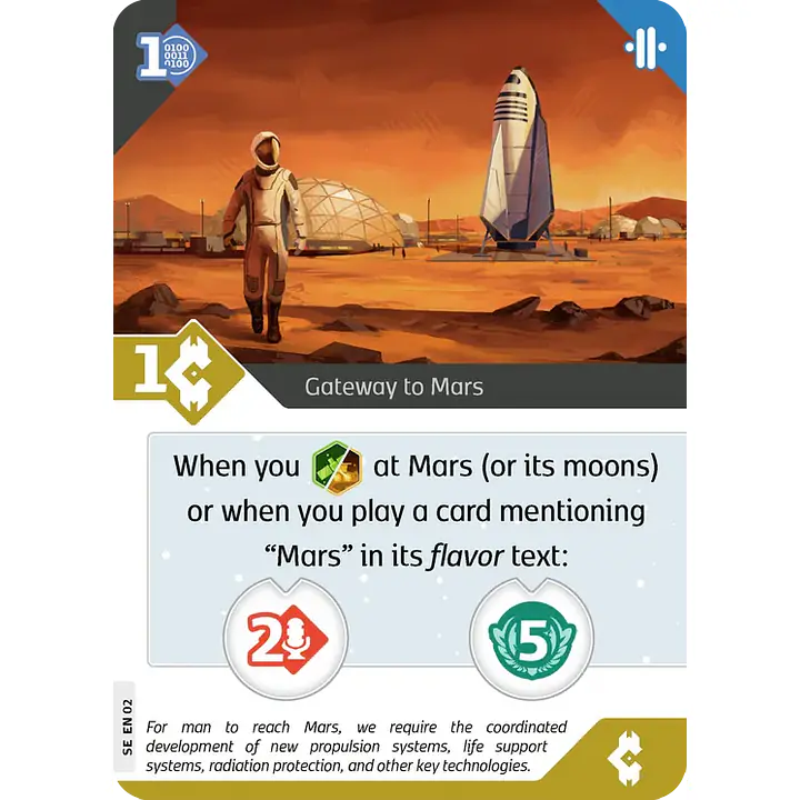 SETI: Search for Extraterrestrial Intelligence – Gateway to Mars Promo Card - Master