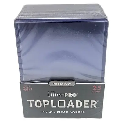 ULTRA PRO - 3" x 4"  SUPER CLEAR PREMIUM TOPLOADERS (25 X SLEEVE) primary image