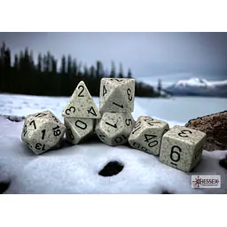 DICE CHESSEX - Speckled Arctic Camo Polyhedral (7 Dice) - Master