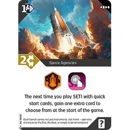 SETI: Space Agencies – Space Agencies Promo Card - Master