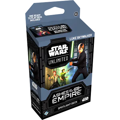 STAR WARS: UNLIMITED - Ashes of the Empire – Luke Skywalker Spotlight Deck primary image