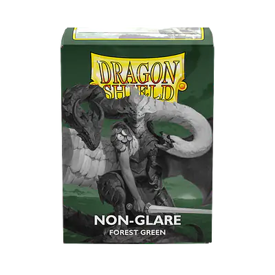 DRAGON SHIELD STANDARD NON-GLARE SLEEVES – FOREST GREEN (100X) primary image