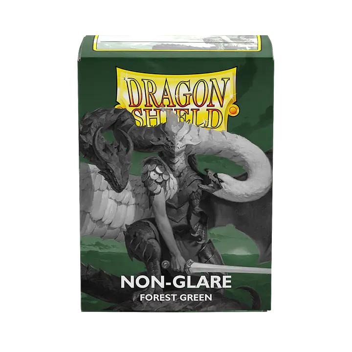 DRAGON SHIELD STANDARD NON-GLARE SLEEVES – FOREST GREEN (100X) - Master