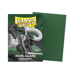 DRAGON SHIELD STANDARD NON-GLARE SLEEVES – FOREST GREEN (100X) - Master