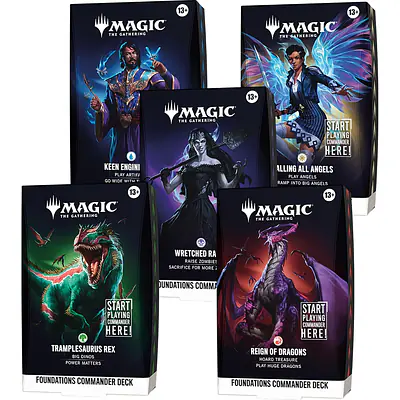 Magic The Gathering: Foundations Starter Commander Deck Display (5 Decks) - PREDNAROČILO - Datum izida- 02.10.2026 primary image