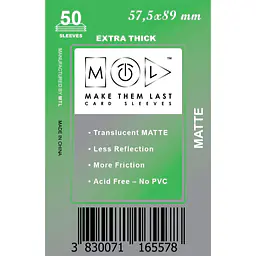 MTL 57,5X89 MM 50PCS THICK MATTE SLEEVES - Master