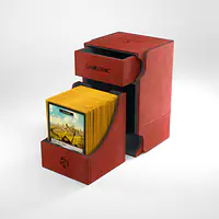 GAMEGENIC - WATCHTOWER 100+ CONVERTIBLE DECK BOX - RED - Master