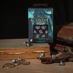 Call of Cthulhu Abyssal & White Dice Set - Master