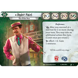 Arkham Horror: The Card Game – André Patel Investigator Deck - Master