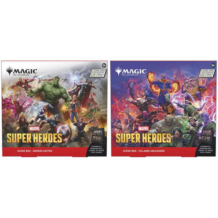 Magic The Gathering: Marvel Super Heroes Scene box – set of 2 - PREDNAROČILO - Datum izida- 19.6.2026 - Master