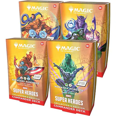 Magic The Gathering: Marvel Super Heroes Marvel Super Heroes Commander All 4 Decks - Collector’s Edition - PREDNAROČILO - Datum izida- 19.6.2026 primary image