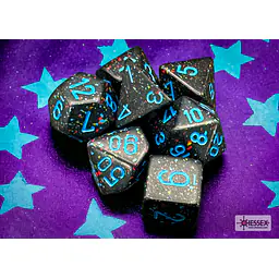 DICE CHESSEX - Speckled Blue Stars Polyhedral (7 DICE) - Master