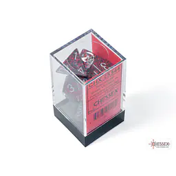 DICE CHESSEX - Speckled Silver Volcano Polyhedral (7 DICE) - Master