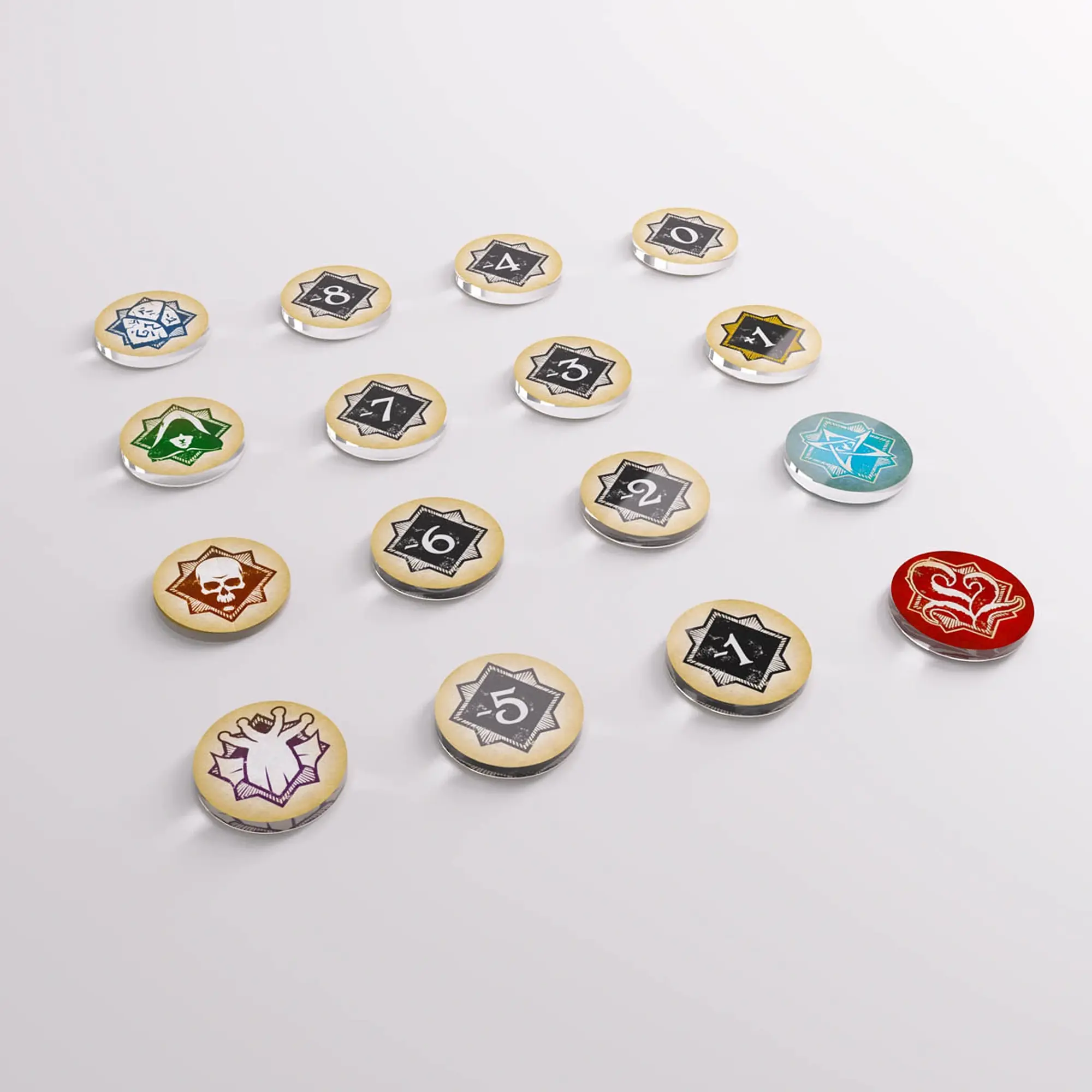Arkham Horror: Chaos Tokens and Token Bag - Master