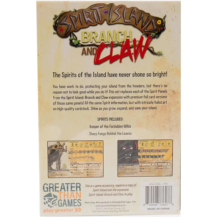 SPIRIT ISLAND: BRANCH AND CLAW - Premium Foil Spirit Panels - Master