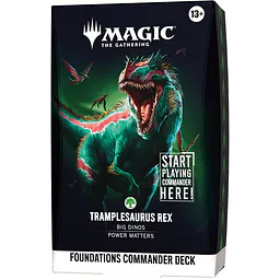 Magic The Gathering: Foundations Starter Commander Deck - Tramplesaurus Rex - Master