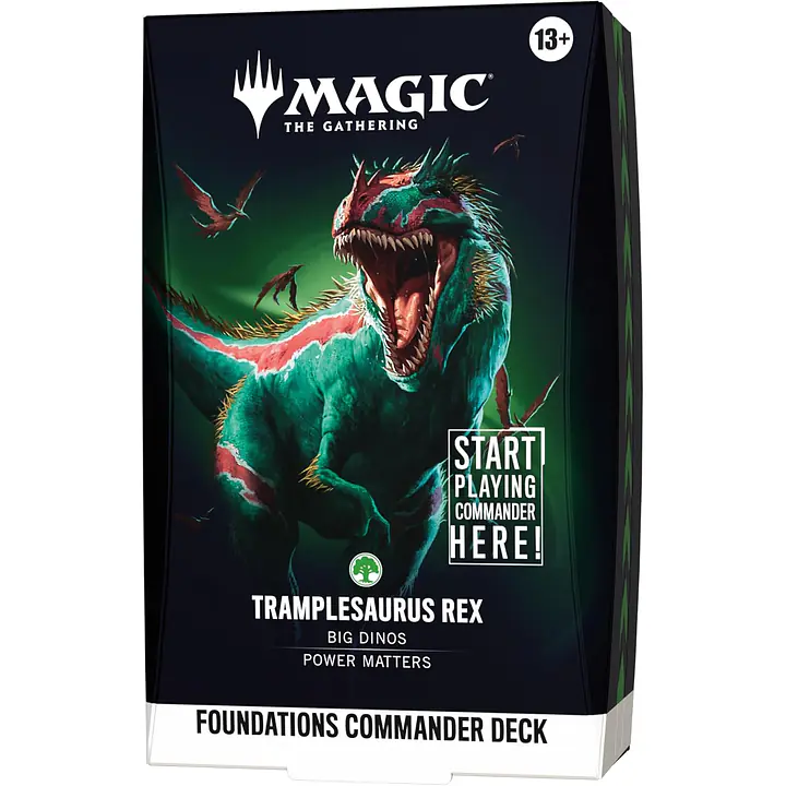 Magic The Gathering: Foundations Starter Commander Deck - Tramplesaurus Rex - Master